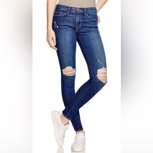 Frame Denim Le Skinny De Jeanne BLEEKER Distressed size 26